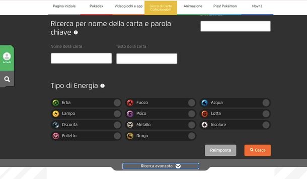 Controllo visivo carte Pokémon 