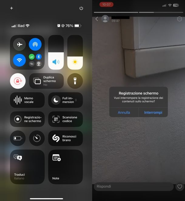 Salvare video stato WhatsApp iPhone