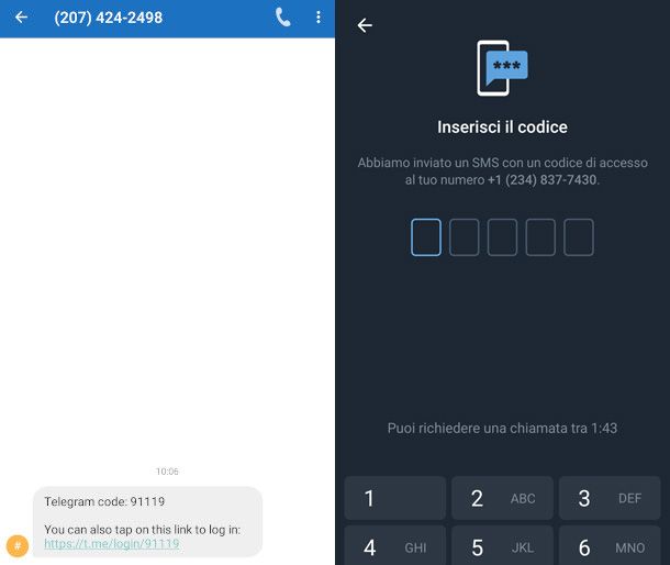 VoIP su Telegram