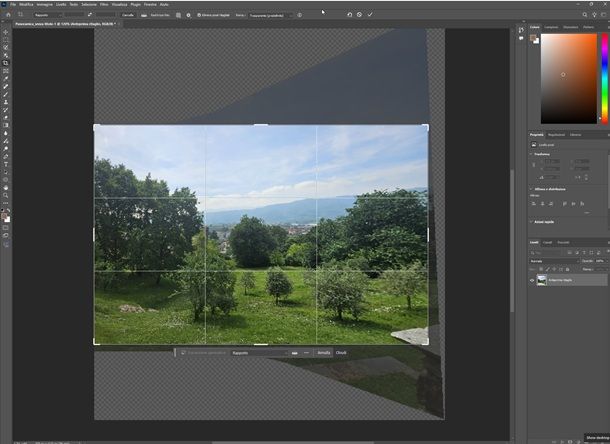 photoshop panoramica