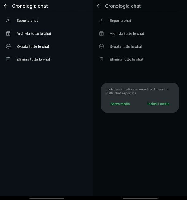 Come salvare chat WhatsApp senza backup