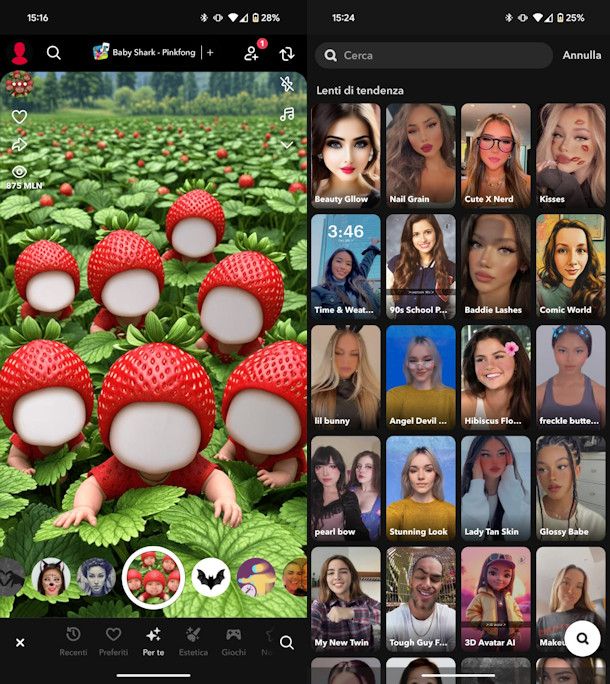 Come usare i filtri su Snapchat