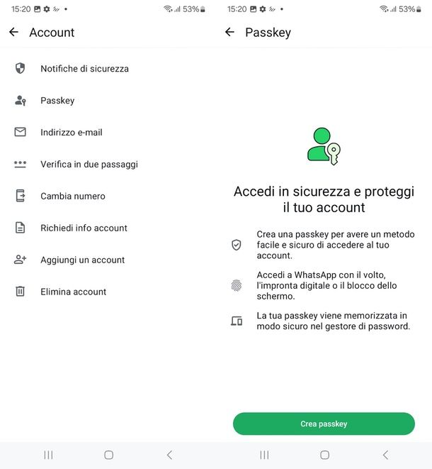 passkey WhatsApp