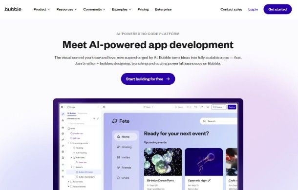 Piattaforma Bubble.io