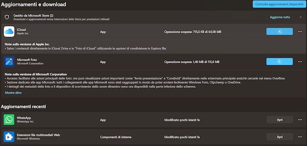 Bloccare aggiornamento app Facebook Windows