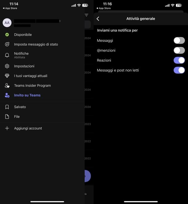 Togliere popup Microsoft Teams Android