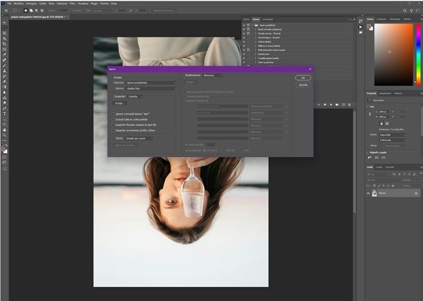 photoshop azioni batch