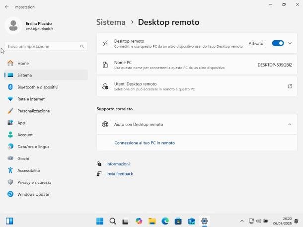 desktop remoto Windows 11