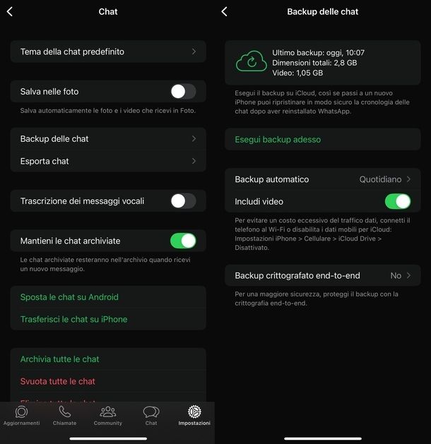 Come salvare chat WhatsApp su iPhone