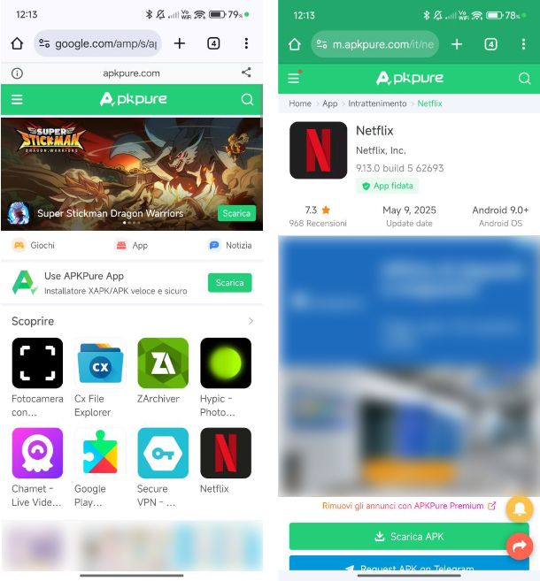 Altri servizi per scaricare app Android gratis