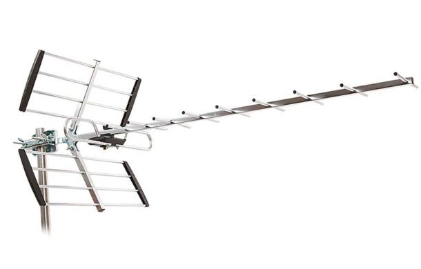 Antenna TV Amplificata Da Interno/esterno – Portata Fino A 480 Km, Supporto 4K E HDR, Cavo Coassiale Da 10 M Per Ricezione Potente