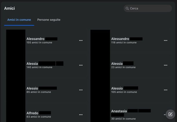 Vedere amici Facebook di una persona Web