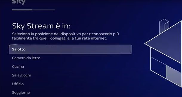 Posizione Sky Stream