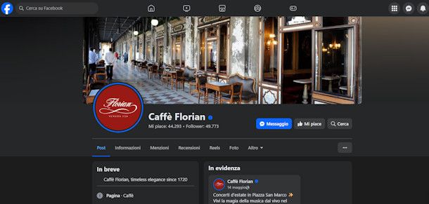 Migliori pagine Facebook bar