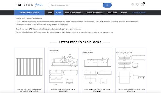 Blocchi AutoCAD gratis