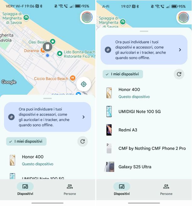 Servizi di localizzazione da remoto