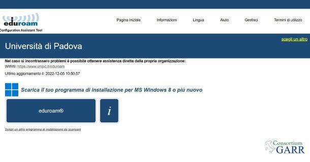 Eduroam Unipd