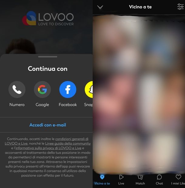 L'app di incontri LOVOO