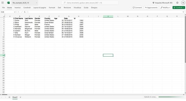 excel online xlxs