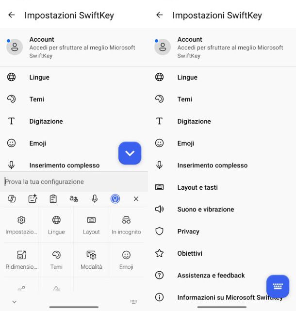 Correzione automatica SwiftKey