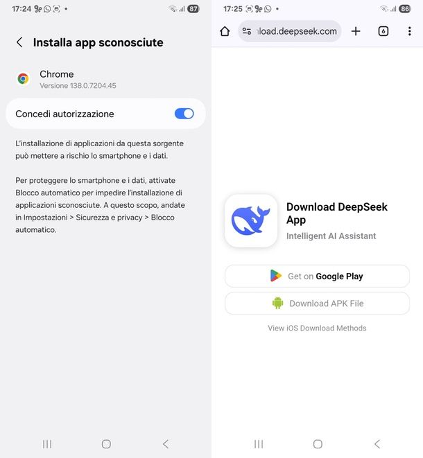 Scaricare APK DeepSeek