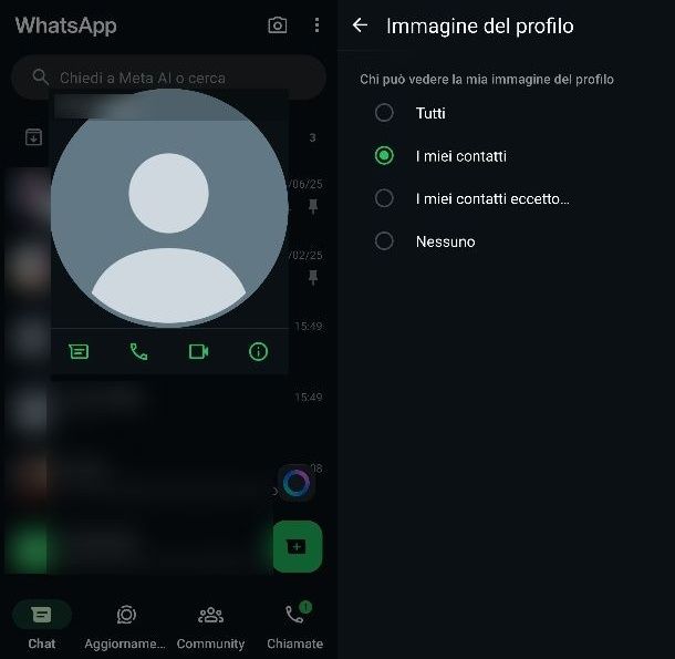 Immagine del profilo WhatsApp