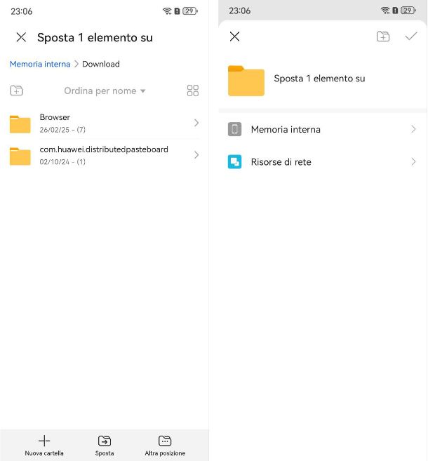 File manager predefinito