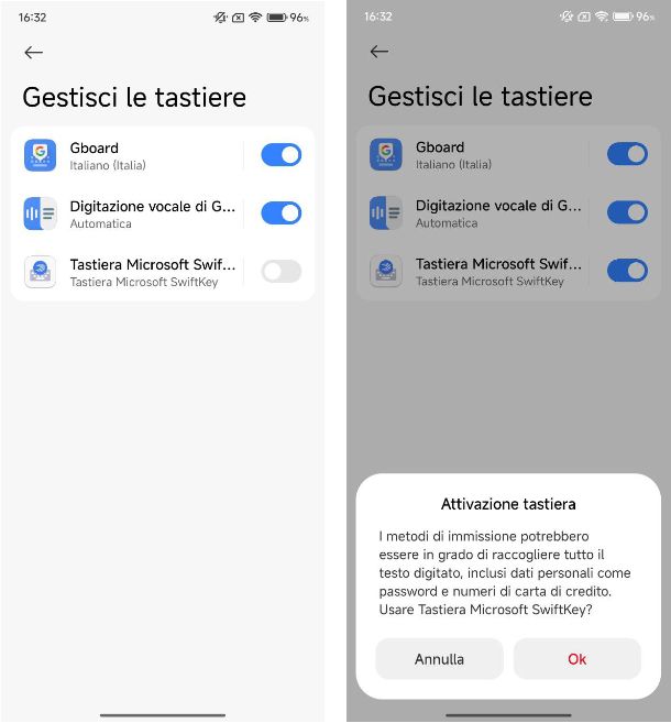 Come cambiare tastiera predefinita su Xiaomi