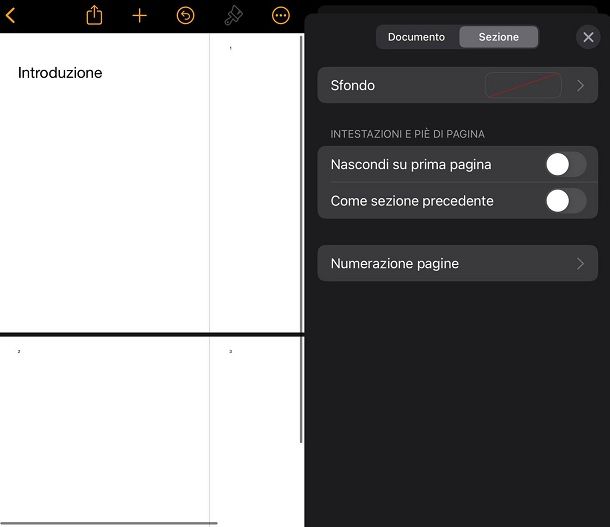 Come togliere il numero di pagina dal frontespizio
