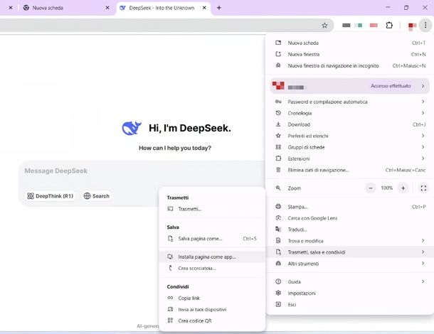 Come scaricare DeepSeek su PC