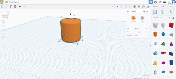 interfaccia Web Tinkercad