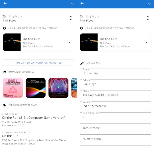 schermate app Automatic Tag Editor