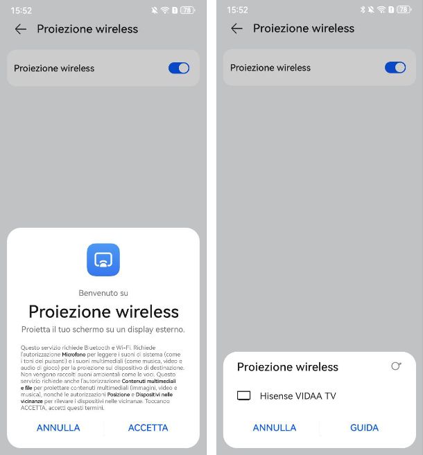 Proiezione Wireless