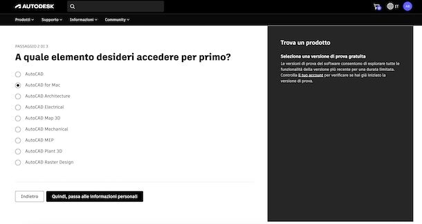 Scaricare AutoCAD per Mac