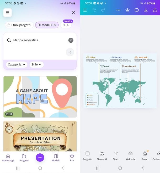app per fare mappe Canva
