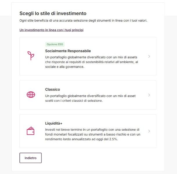 Stile di investimento Moneyfarm
