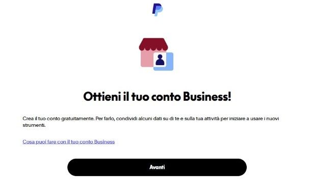 Conto PayPal Business