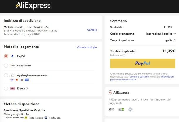 AliExpress PayPal
