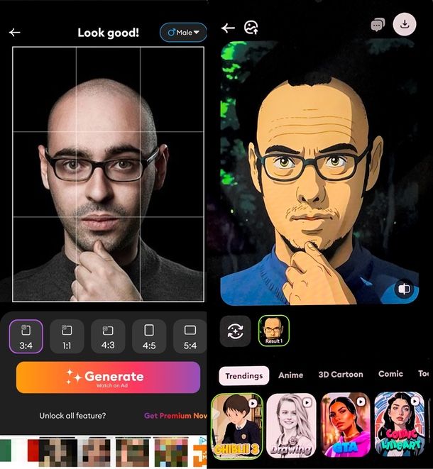 altre app per fare cartoni animati da foto