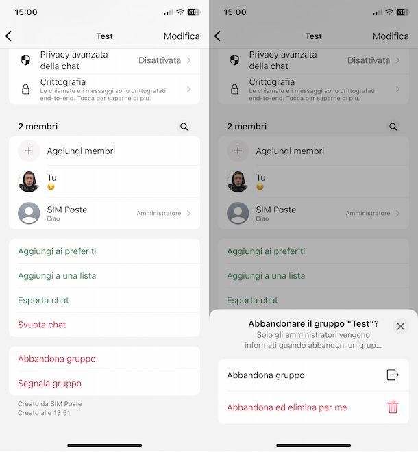 Abbandonare gruppo WhatsApp senza farlo sapere