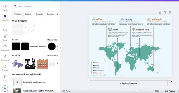 Come fare mappe su Canva