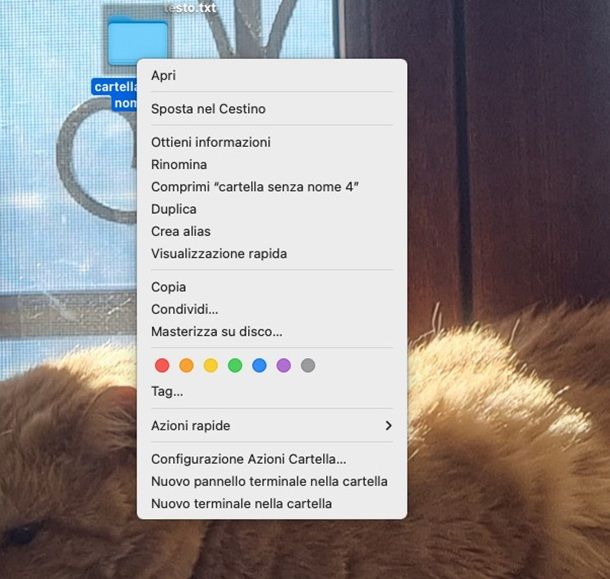 comprimere cartella mac
