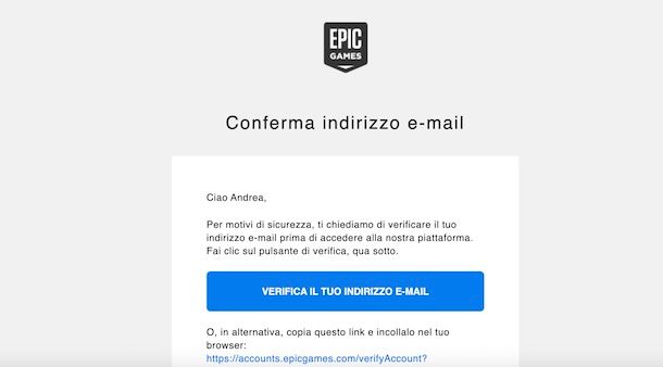 Verificare account Epic