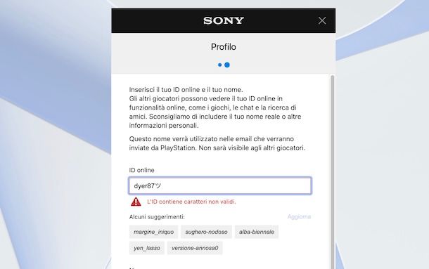 ID account Sony
