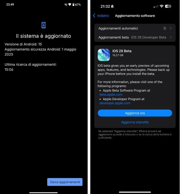 Operazioni preliminari