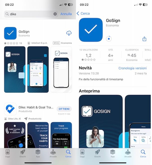Scaricare Dike GoSign su iPhone