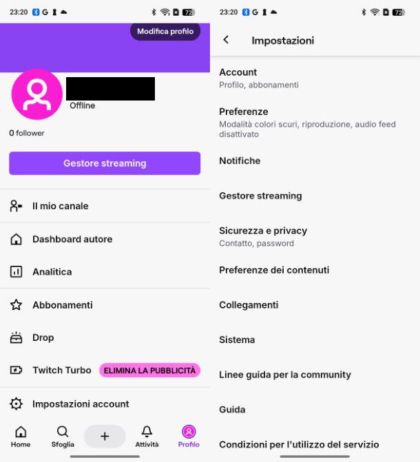 Account Twitch