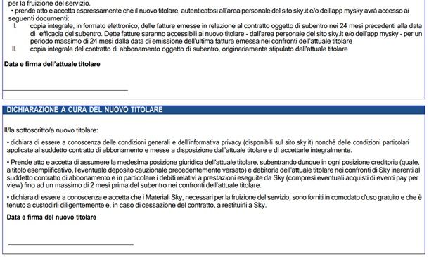 La parte inferiore del modulo di subentro Sky