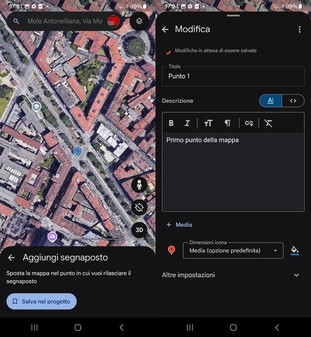 App Google Earth per fare mappe