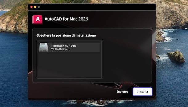 Installare AutoCAD per Mac